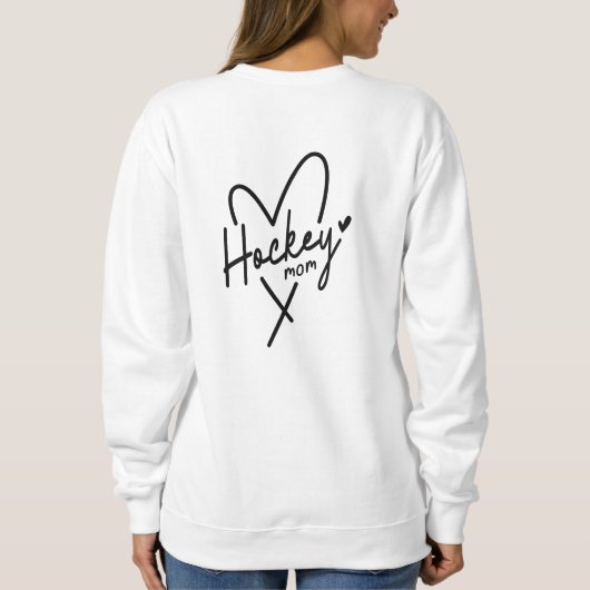 Sweatshirt Mignonne maman de hockey (Dos)