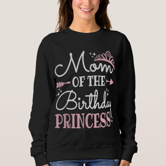 Sweatshirt Mignonne Maman De L'Anniversaire Princesse Drôle M (Devant)