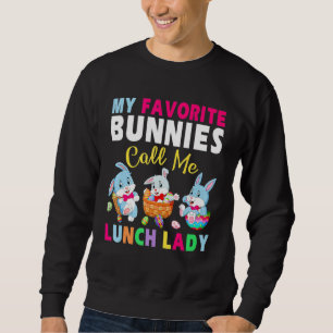 Sweatshirt Mignonne Mes lapins Favoris Appelez-Moi Déjeuner L