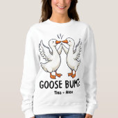 Sweatshirt Mignonne Oie Bosses Amusant Animal Pun Lover (Devant)