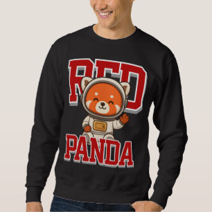 Sweatshirt Mignonne Rouge Panda Unisex Homme Vêtements Femme