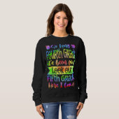 Sweatshirt Mignonne Si Longue Quart Regardez La Cinquième Ann (Devant entier)