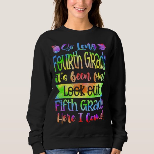 Sweatshirt Mignonne Si Longue Quart Regardez La Cinquième Ann (Devant)