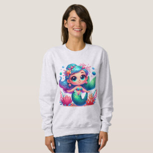 Sweatshirt Mignonne sirène sous-marine