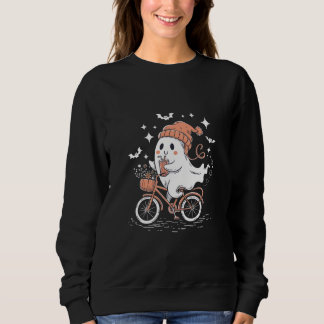 Sweatshirt Mignonne T-shirt Ghost Halloween, Femmes Halloween