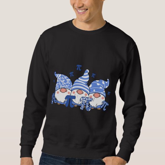 Sweatshirt Mignonne Trois Gnomes Pi Jour 3.14 Nombre Math Lov (Devant)