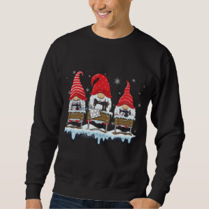 Sweatshirt Mignons Gnomes de couture Père Noël Quilting Xmas