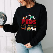 Sweatshirt Mignons peaux de Noël pour étudiants en soins infi