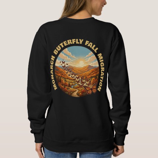 Sweatshirt Migration du papillon monarque (Dos)