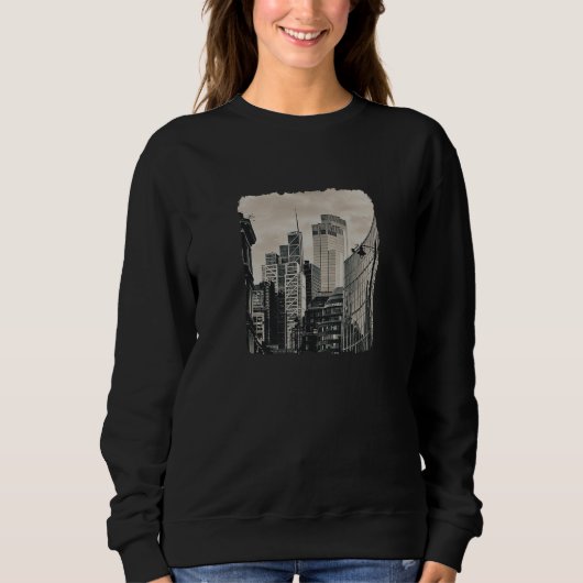 Sweatshirt Mike Trow The City London England (Devant)