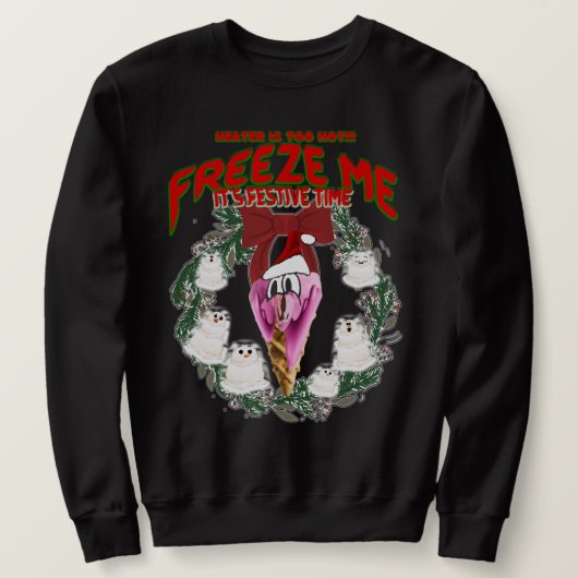 Sweatshirt Mikitiez blackfriday chauffeur de noël bonhomme de (Design devant)