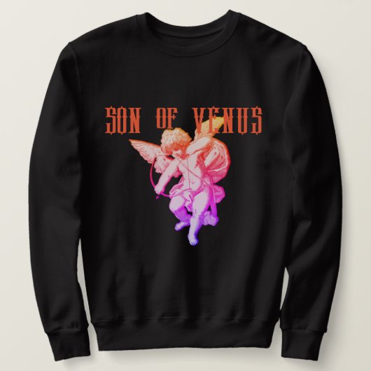 Sweatshirt Mikitiez cupide valentine angle arc-en-ciel amour  (Design devant)