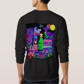 Sweatshirt Mikitiez terex dinosaure pixel christmasgame (Dos)