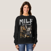 Sweatshirt Milf Man I Love Felines (Devant entier)