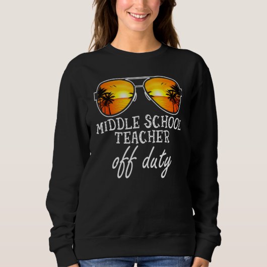 Sweatshirt Milieu Enseignant hors service Lunettes de soleil  (Devant)