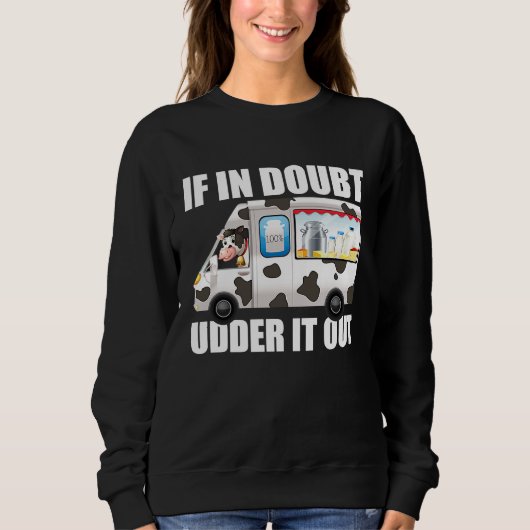 Sweatshirt Milk Farm Dairy  Cow Farming Farmer Milk Truck (Devant)