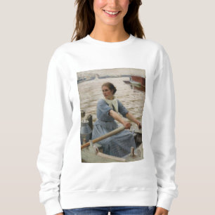 Sweatshirt Milk Maid sur un bateau à rames (par Albert Edelfe