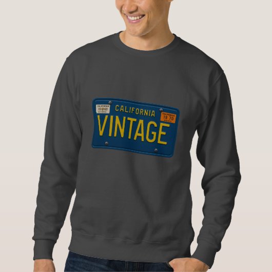 Sweatshirt Millésime 1969 | Graphisme de plaque d'immatricula (Devant)