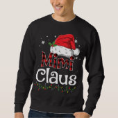 Sweatshirt Mimi Claus Père Noël Rouge Buffle de Noël (Devant)