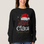 Sweatshirt Mimi Claus Santa Hat Buffalo Plaid Red Christmas P<br><div class="desc">C'est un gant de Christmas. Votre famille,  les amis ou les children aimeront que vous fassiez ce que vous voulez. Wishing you and your familiy and friends a Merry Christmas.</div>