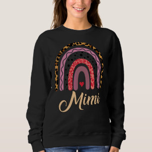 Sweatshirt Mimi Leopard Rainbow Mothers Day Pour Femmes Maman
