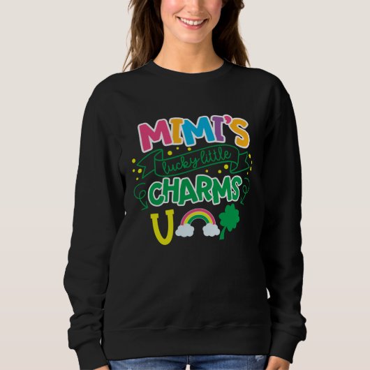 Sweatshirt Mimi's Lucky Little Charms C Shamrock (Devant)