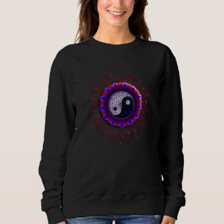 Sweatshirt Mindfulness Yin And Yang Cosmic Zen Stylish Yoga W