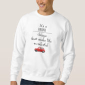 Sweatshirt Mini Cooper Rot Mini things (Voorkant)
