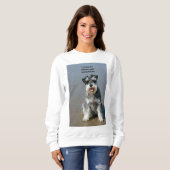 Sweatshirt mini schnauzer-love w pic (Devant entier)