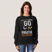 Sweatshirt Miniature Cheval Conduite Panier Selle Wagon Mini (Devant entier)