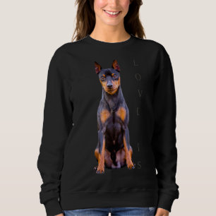 Sweatshirt Miniature Pinscher Chien Maman Papa T Love Puppy P