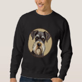 Sweatshirt Miniature Schnauzer Dog Breed with Design 1 (Devant)
