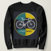 Sweatshirt Minimal Bicycle Illustration –  (Design devant)