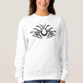Sweatshirt Minimal Black Ink Tattoo Style Artwork (Devant)