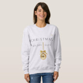 Sweatshirt Minimal Christmas Line Art Tree | KaliraArts (Devant entier)