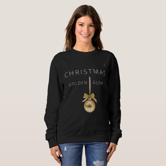 Sweatshirt Minimal Christmas Line Art Tree | KaliraArts (Devant entier)