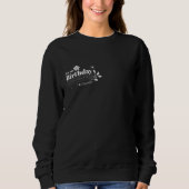Sweatshirt Minimal December Birthday Floral Black Typography (Devant)