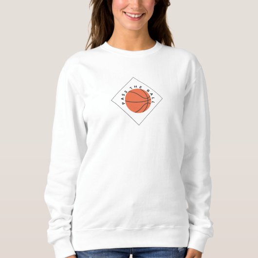 Sweatshirt Minimalist Basketball Design (Devant)