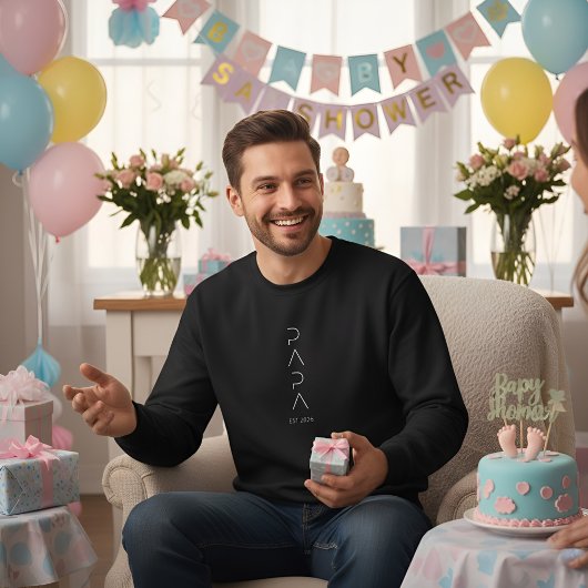 Sweatshirt Minimalist Dad to Be Shirt | Modern New Father2026