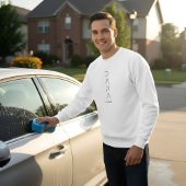 Sweatshirt Minimalist Dad to Be Shirt, Simple Fatherhood 