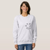 Sweatshirt Minimalist Spring Cat  (Devant entier)