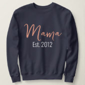 Sweatshirt Minimaliste MAMA est année mère garde (Design devant)