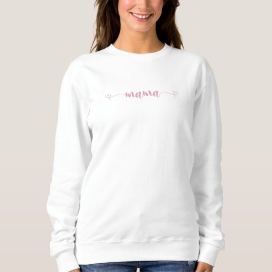 Sweatshirt minimaliste simple Mama (Devant)