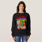 Sweatshirt Minneapolis Pride Arc-en-ciel Gay pride Drapeau Lg (Devant entier)