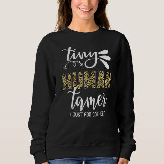 Sweatshirt Minuscule Empreinte de léopard Tamer Humain Travai