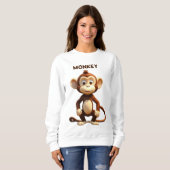 Sweatshirt Minuscule Tango Monkey Tee (Devant entier)