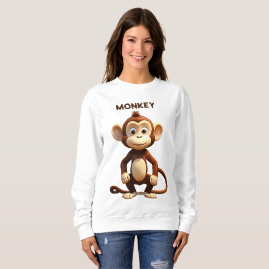 Sweatshirt Minuscule Tango Monkey Tee (Devant entier)