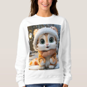Sweatshirt Misha - Un léopard des neiges moelleux