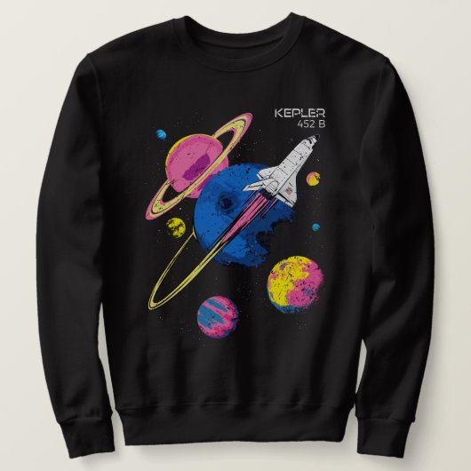 Sweatshirt Mission spatiale Kepler 452B (Design devant)