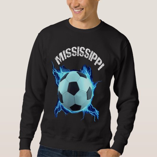 Sweatshirt Mississippi Soccer Retro (Devant)